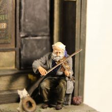 Zinnfigur „The old Fiddler“ 54mm