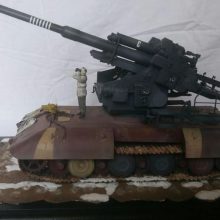 12,8cm Zwillingsflak auf E-100 Fahrgestell in 1/35